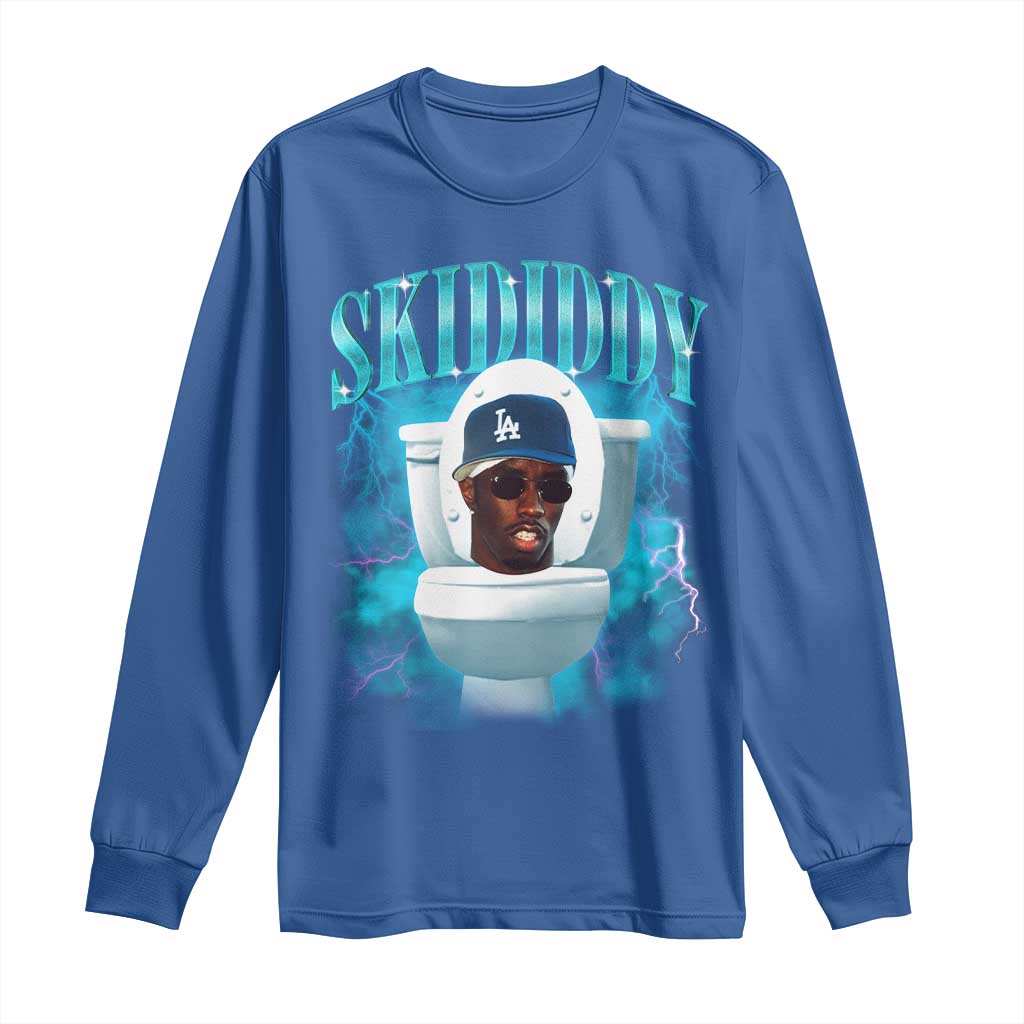Funny Diddy Long Sleeve Shirt Diddy Skibidi Toilet Bootleg Meme - Wonder Print Shop