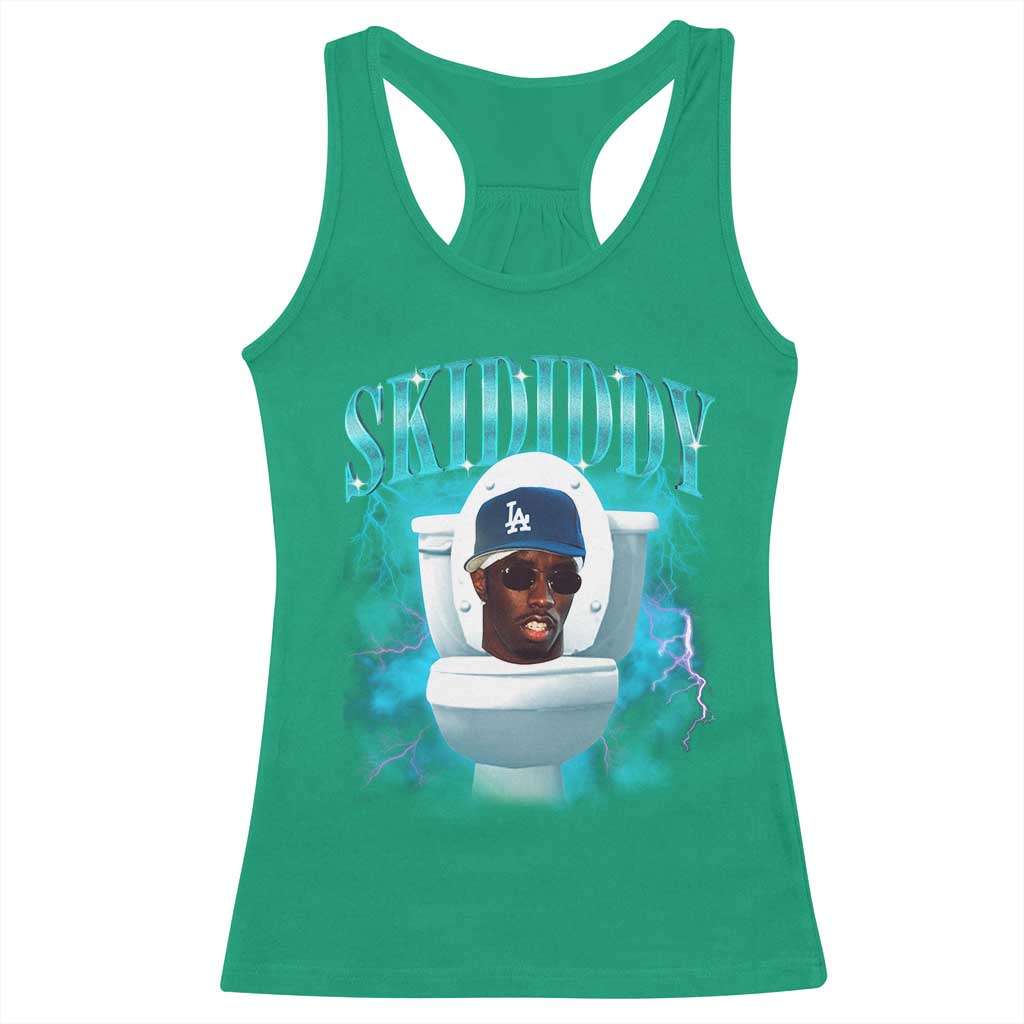 Funny Diddy Racerback Tank Top Diddy Skibidi Toilet Bootleg Meme - Wonder Print Shop
