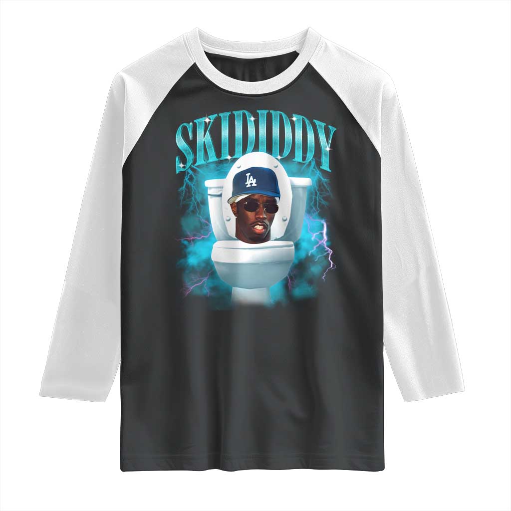Funny Diddy Raglan Shirt Diddy Skibidi Toilet Bootleg Meme - Wonder Print Shop