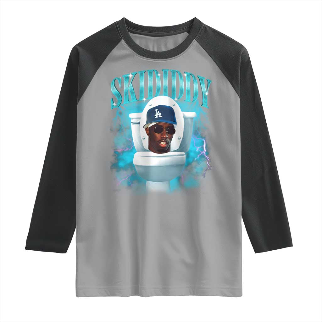 Funny Diddy Raglan Shirt Diddy Skibidi Toilet Bootleg Meme - Wonder Print Shop