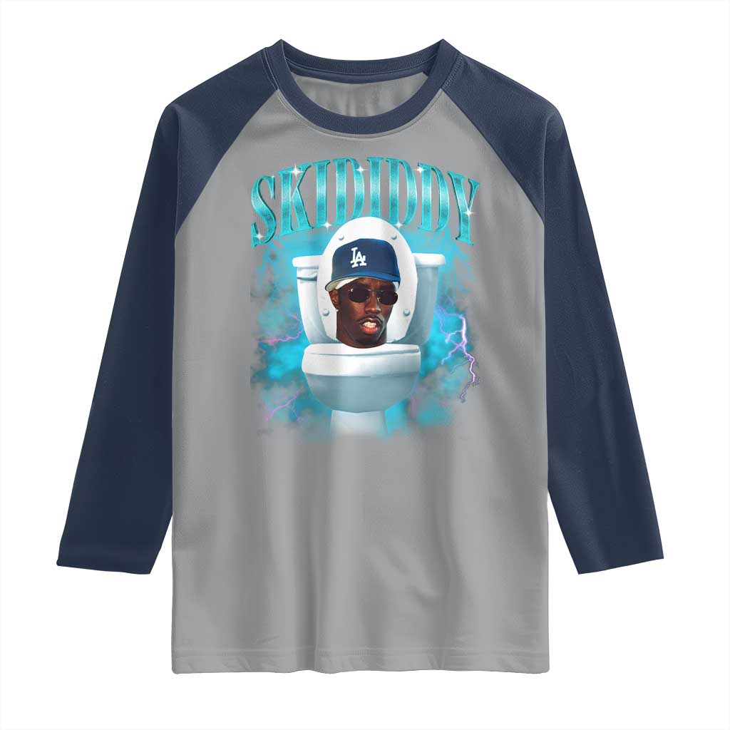 Funny Diddy Raglan Shirt Diddy Skibidi Toilet Bootleg Meme - Wonder Print Shop