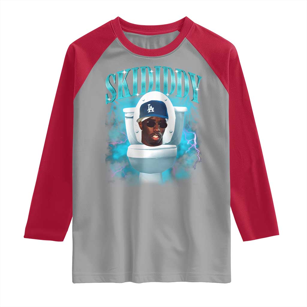 Funny Diddy Raglan Shirt Diddy Skibidi Toilet Bootleg Meme - Wonder Print Shop