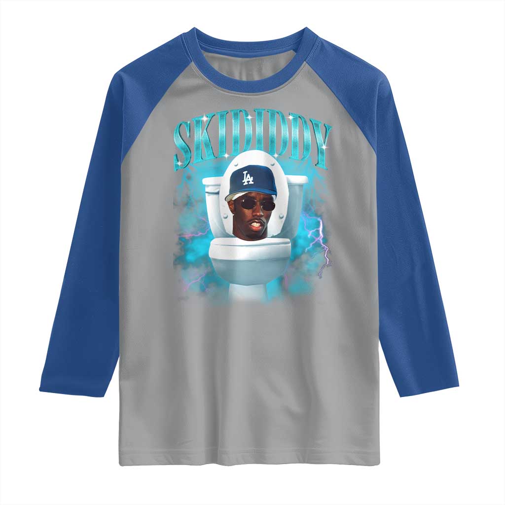 Funny Diddy Raglan Shirt Diddy Skibidi Toilet Bootleg Meme - Wonder Print Shop