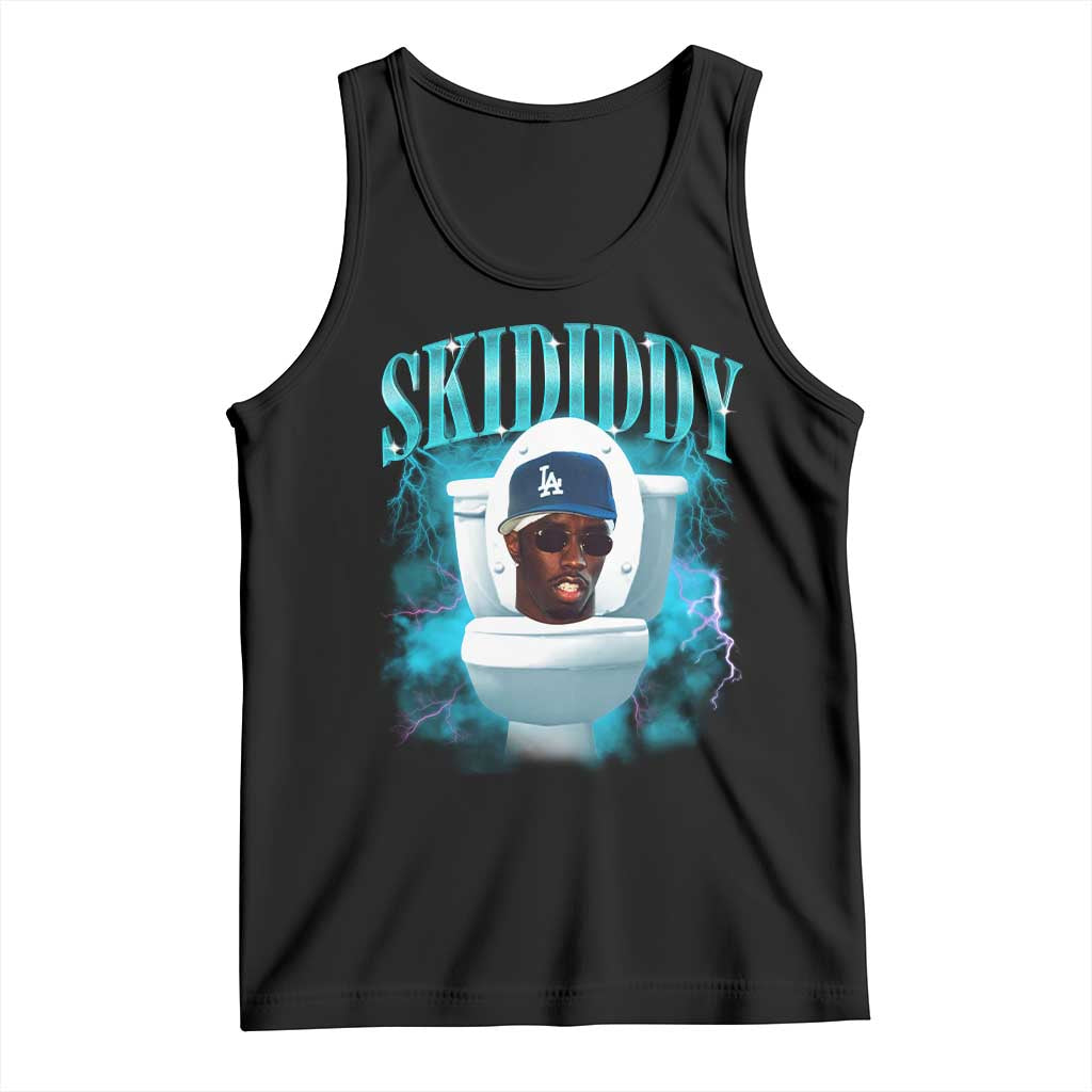 Funny Diddy Tank Top Diddy Skibidi Toilet Bootleg Meme - Wonder Print Shop