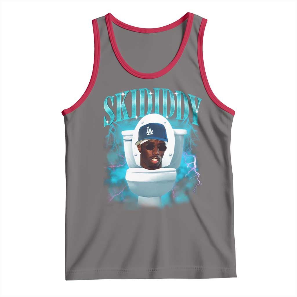 Funny Diddy Tank Top Diddy Skibidi Toilet Bootleg Meme - Wonder Print Shop