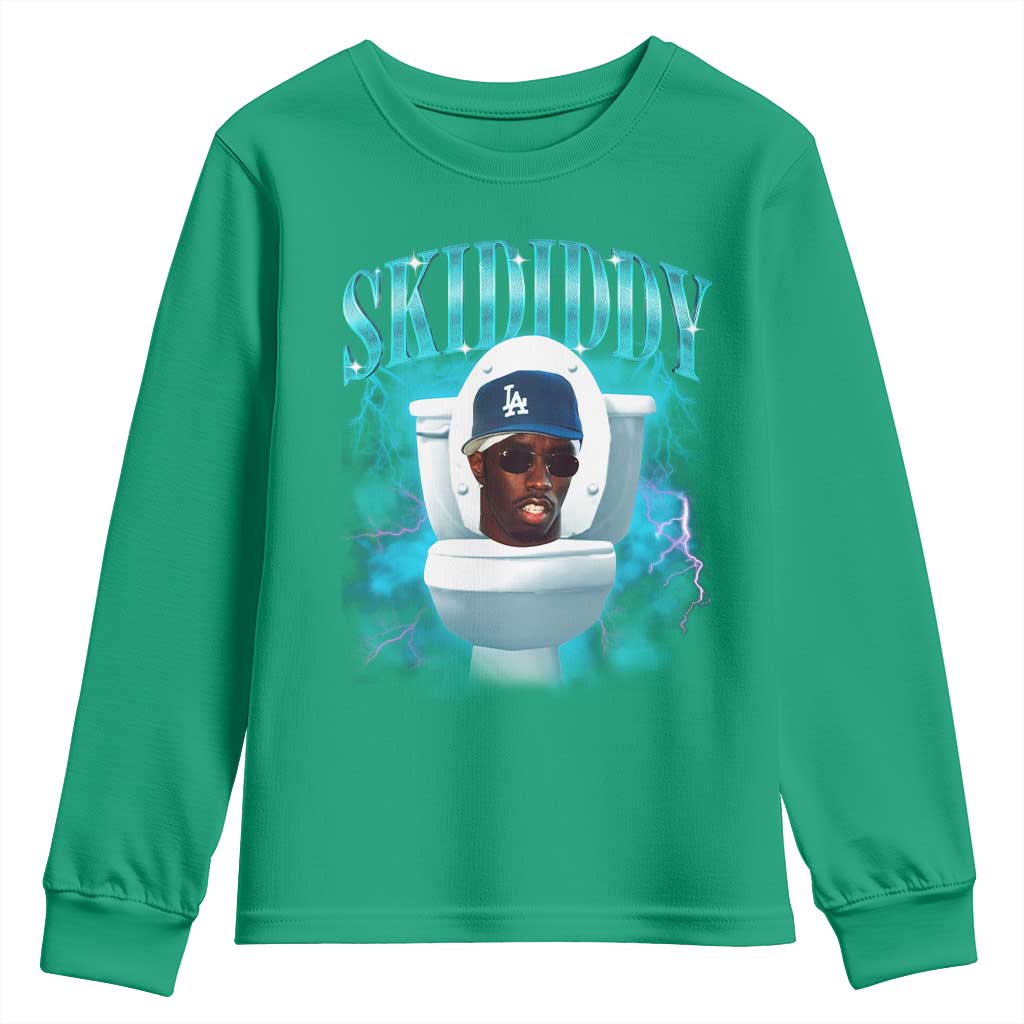 Funny Diddy Youth Sweatshirt Diddy Skibidi Toilet Bootleg Meme - Wonder Print Shop