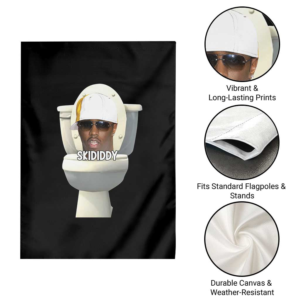 Funny Diddy Garden Flag Diddy Skibidi Toilet Meme - Wonder Print Shop