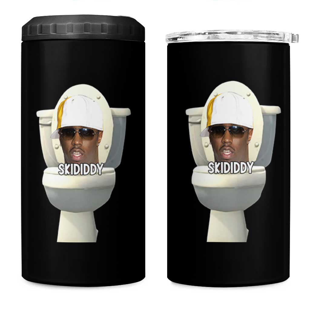 Funny Diddy 4 in 1 Can Cooler Tumbler Diddy Skibidi Toilet Meme - Wonder Print Shop