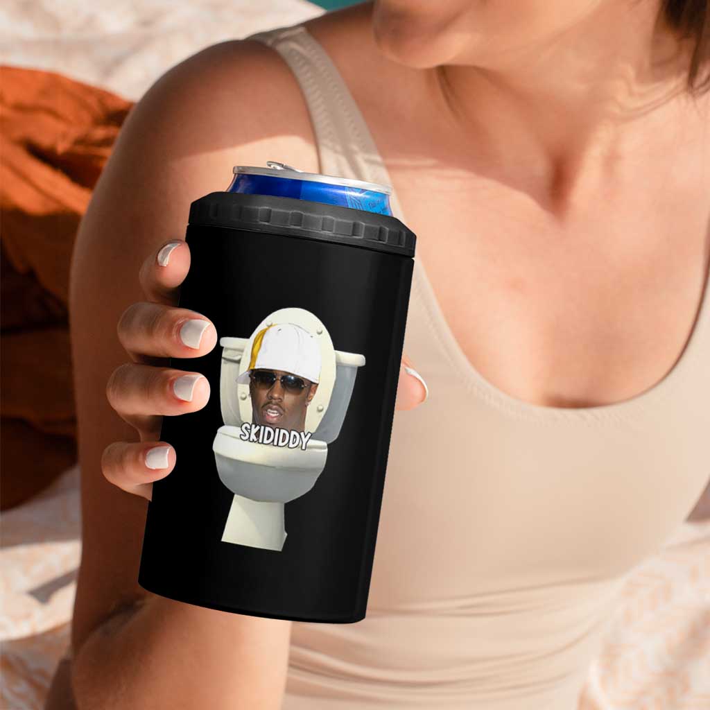 Funny Diddy 4 in 1 Can Cooler Tumbler Diddy Skibidi Toilet Meme - Wonder Print Shop