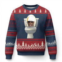 Funny Diddy Ugly Christmas Sweater Diddy Skibidi Toilet Meme - Wonder Print Shop