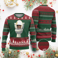 Funny Diddy Ugly Christmas Sweater Diddy Skibidi Toilet Meme - Wonder Print Shop