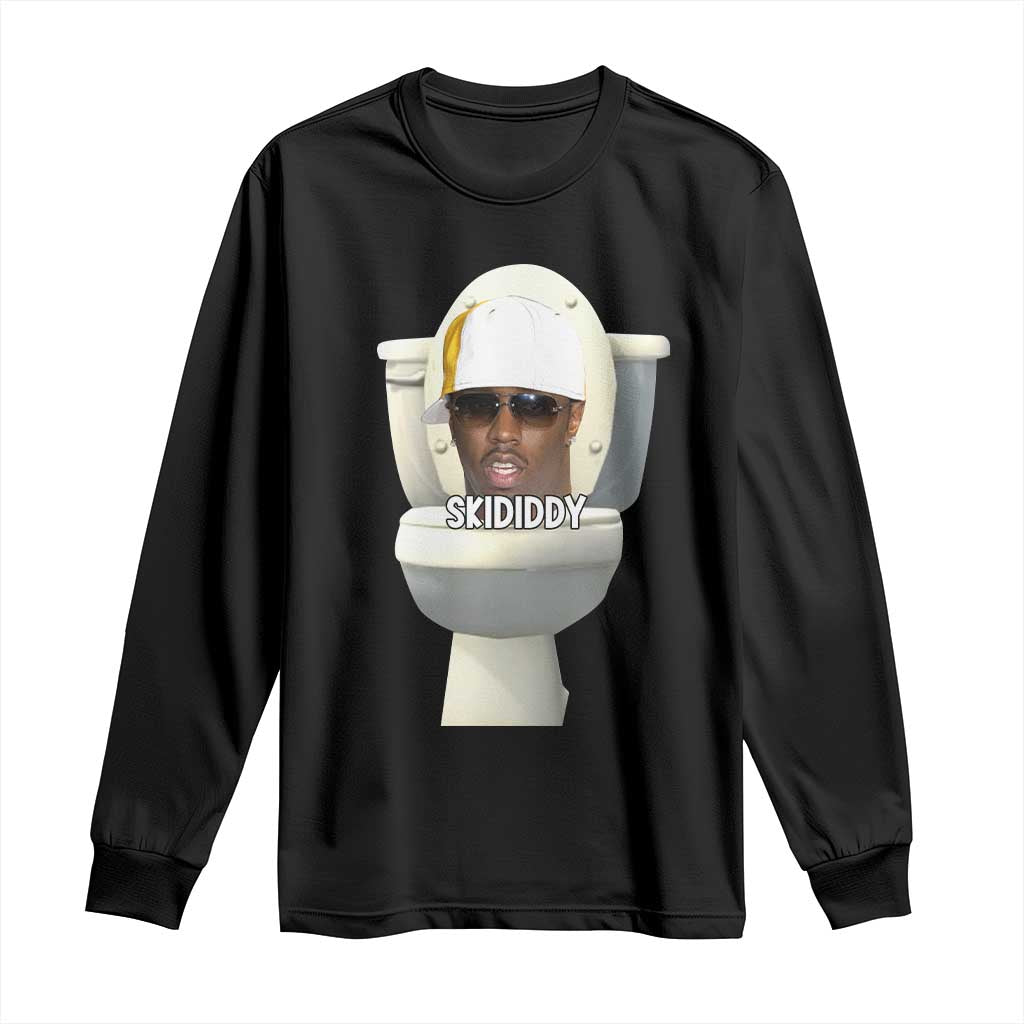 Funny Diddy Long Sleeve Shirt Diddy Skibidi Toilet Meme - Wonder Print Shop