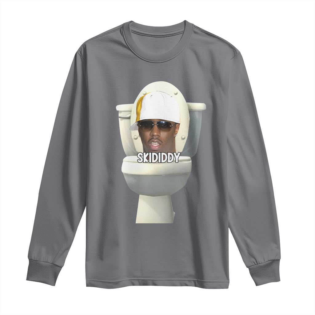 Funny Diddy Long Sleeve Shirt Diddy Skibidi Toilet Meme - Wonder Print Shop