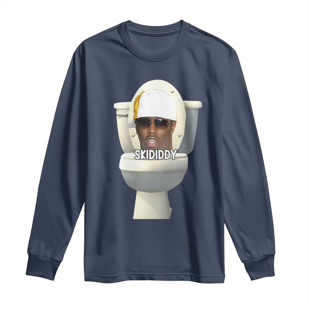 Funny Diddy Long Sleeve Shirt Diddy Skibidi Toilet Meme - Wonder Print Shop