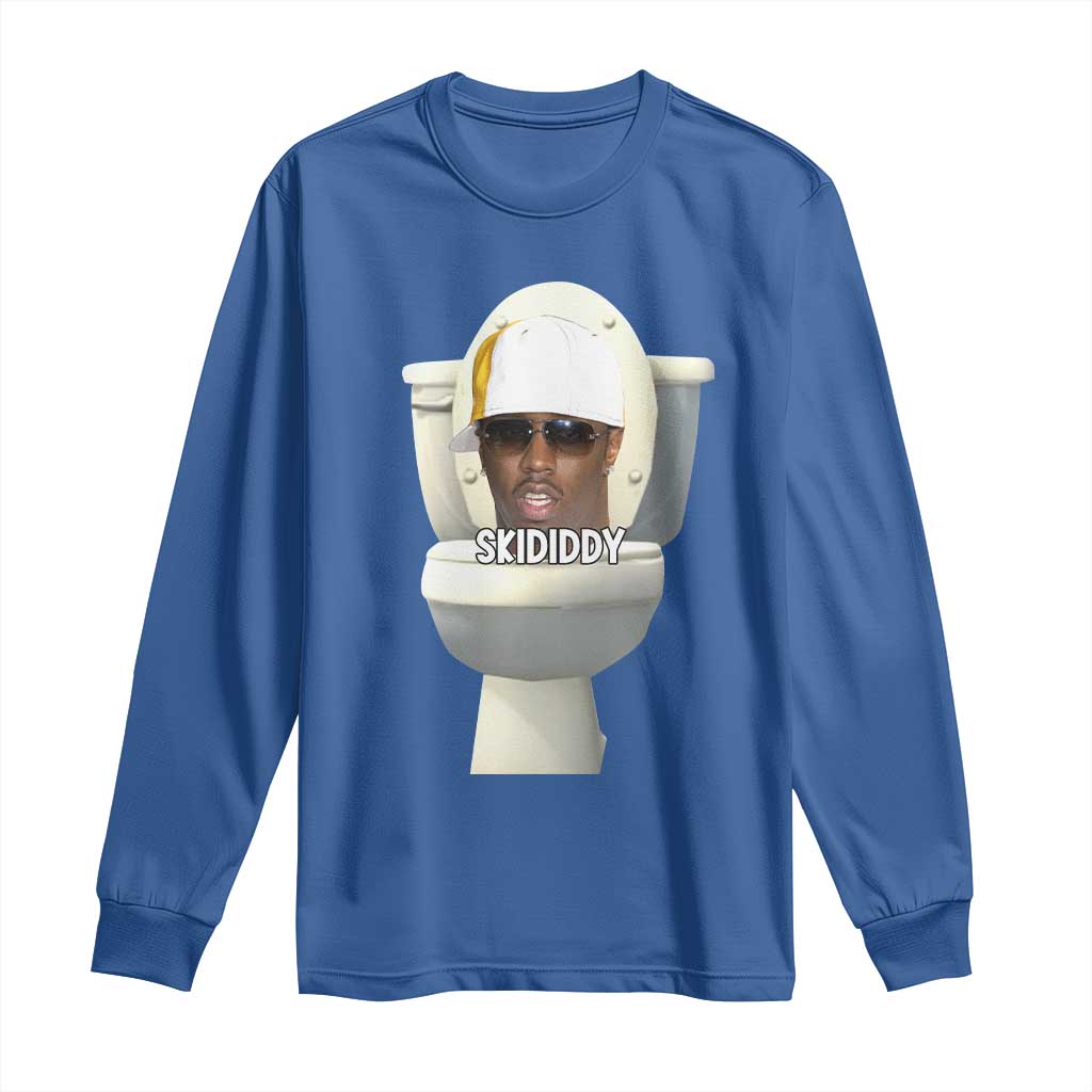 Funny Diddy Long Sleeve Shirt Diddy Skibidi Toilet Meme - Wonder Print Shop