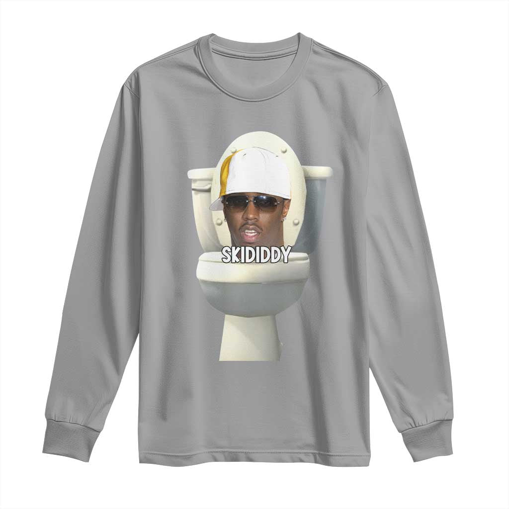 Funny Diddy Long Sleeve Shirt Diddy Skibidi Toilet Meme - Wonder Print Shop