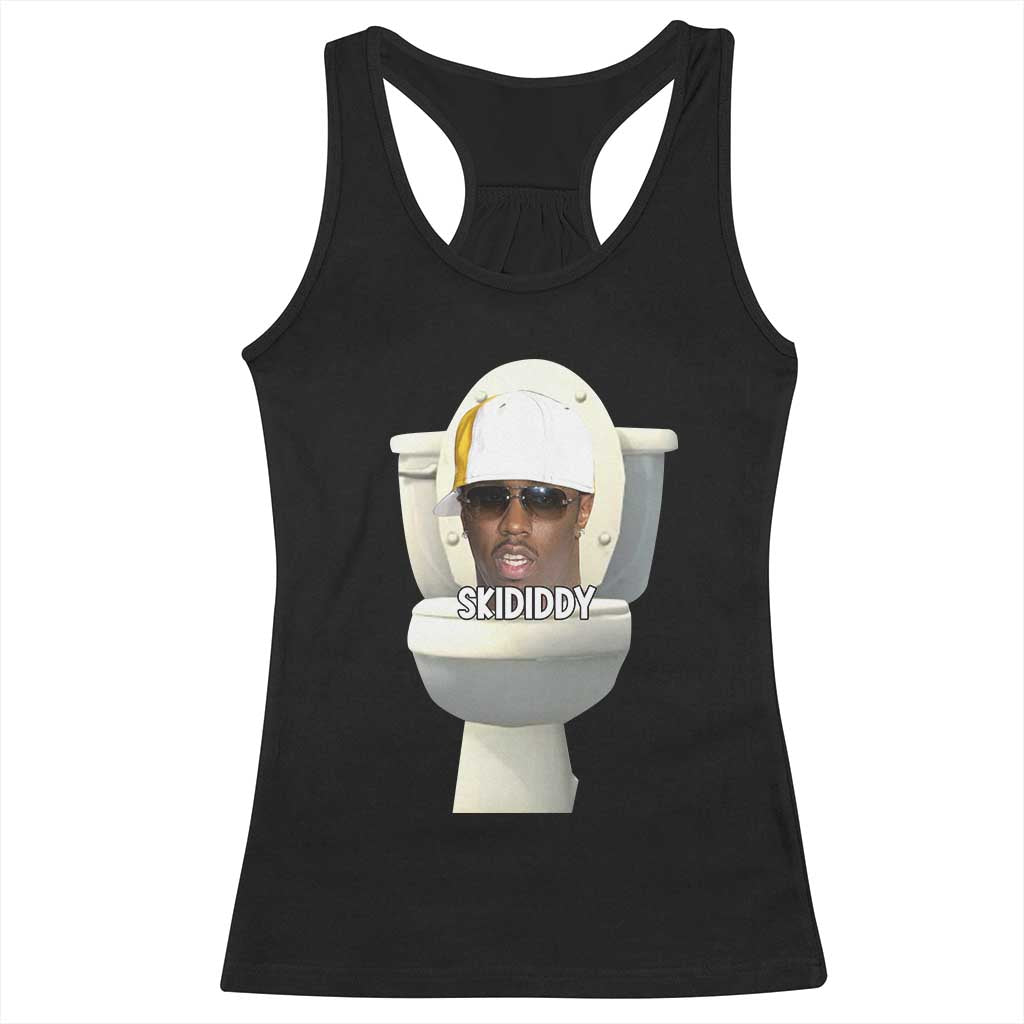 Funny Diddy Racerback Tank Top Diddy Skibidi Toilet Meme - Wonder Print Shop