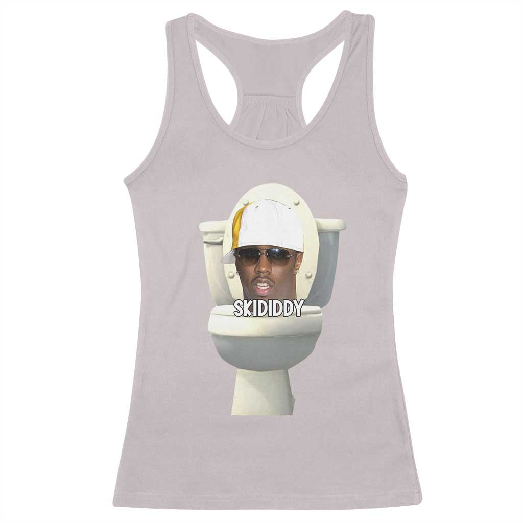 Funny Diddy Racerback Tank Top Diddy Skibidi Toilet Meme - Wonder Print Shop