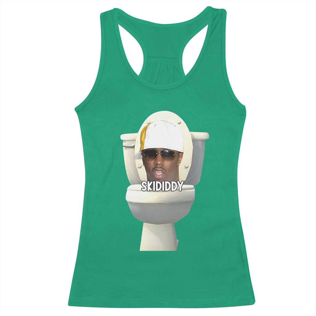 Funny Diddy Racerback Tank Top Diddy Skibidi Toilet Meme - Wonder Print Shop