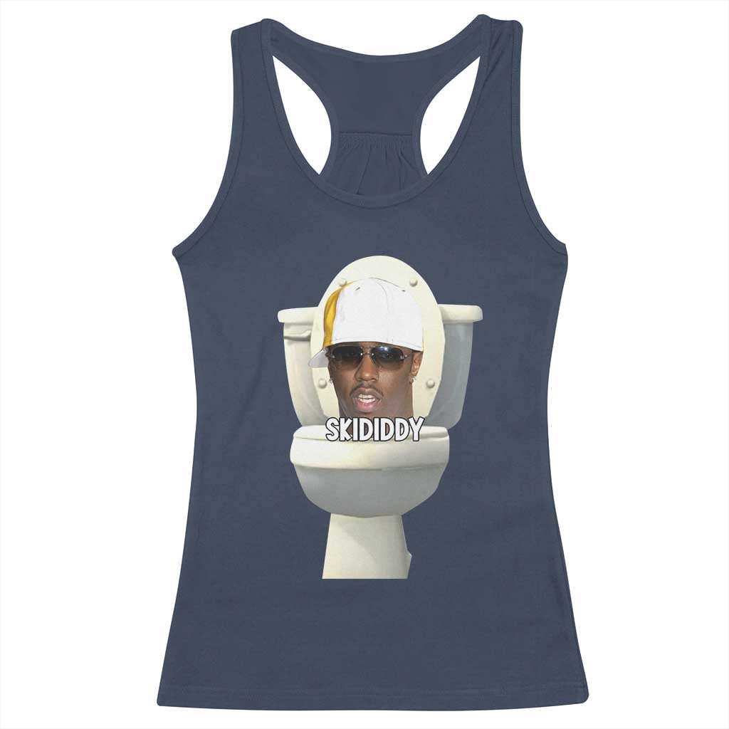 Funny Diddy Racerback Tank Top Diddy Skibidi Toilet Meme - Wonder Print Shop