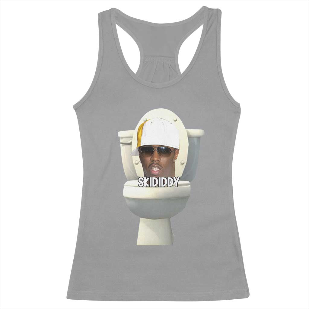 Funny Diddy Racerback Tank Top Diddy Skibidi Toilet Meme - Wonder Print Shop