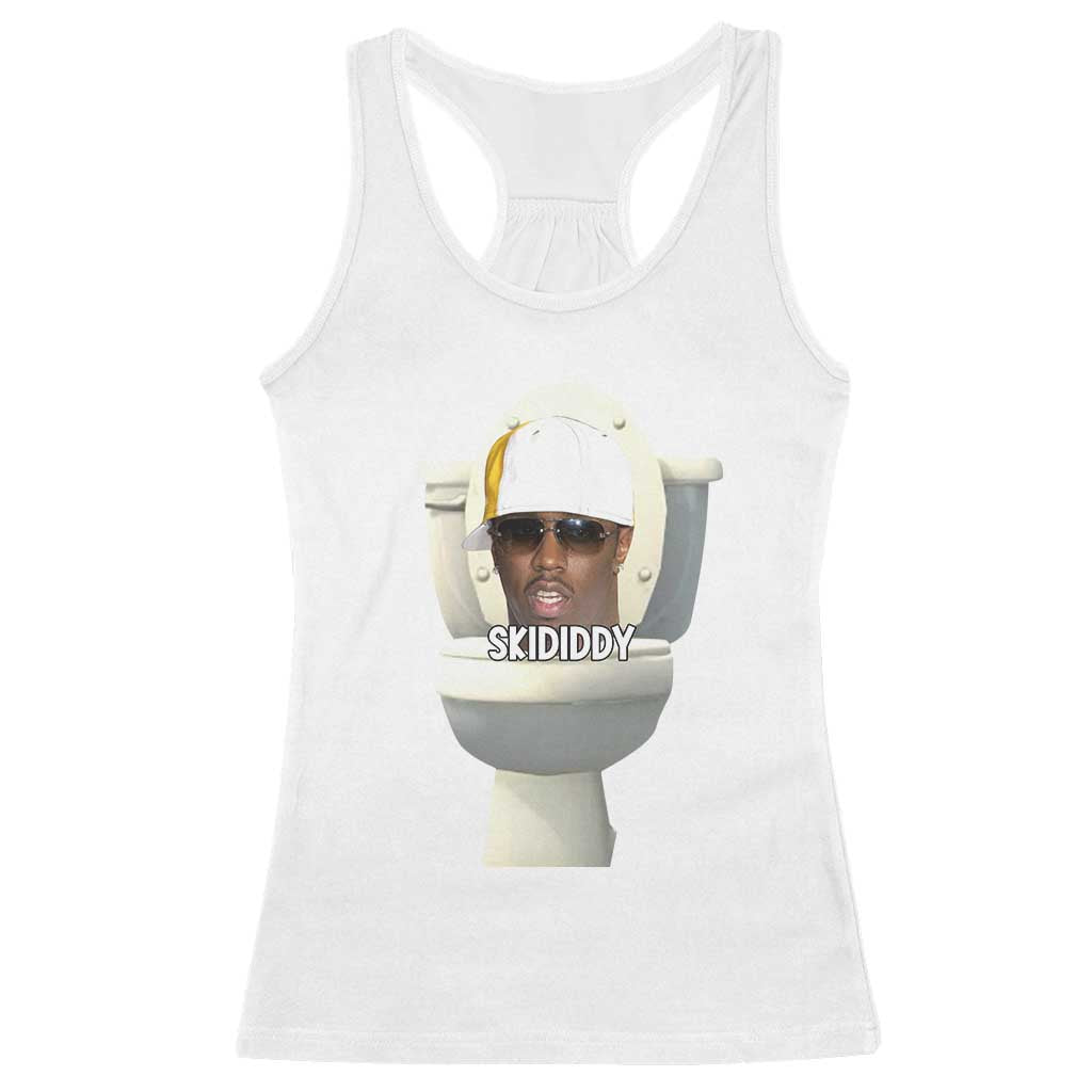 Funny Diddy Racerback Tank Top Diddy Skibidi Toilet Meme - Wonder Print Shop