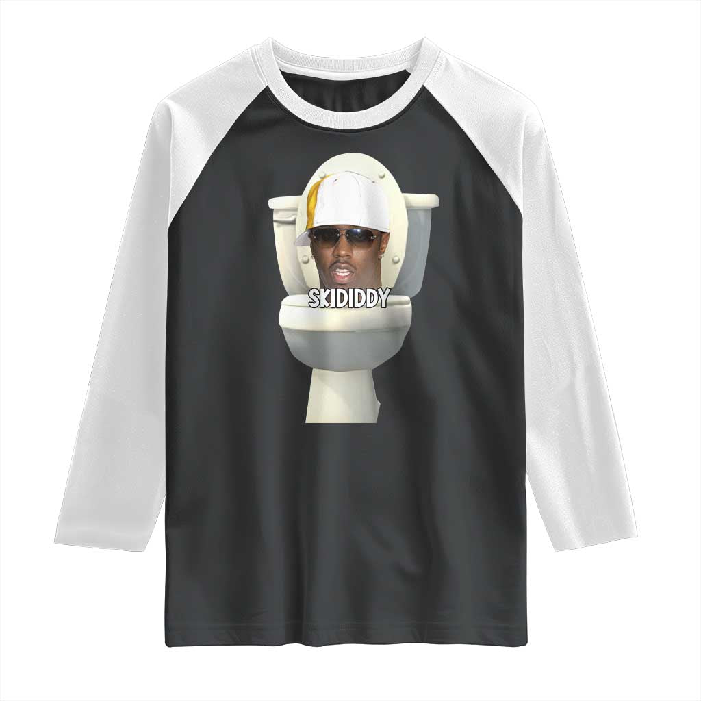 Funny Diddy Raglan Shirt Diddy Skibidi Toilet Meme - Wonder Print Shop