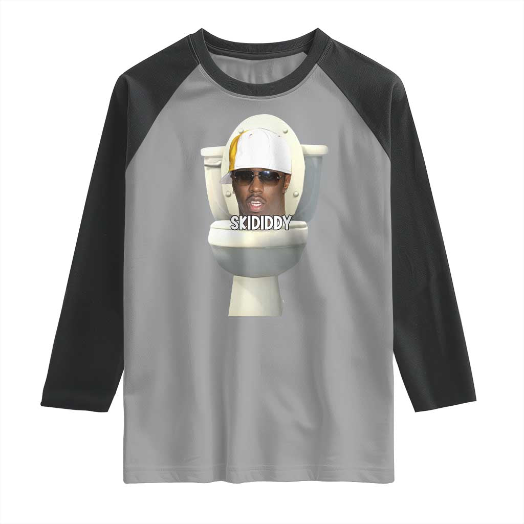 Funny Diddy Raglan Shirt Diddy Skibidi Toilet Meme - Wonder Print Shop