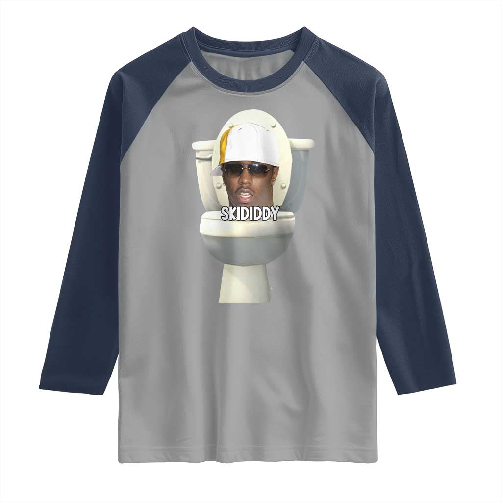 Funny Diddy Raglan Shirt Diddy Skibidi Toilet Meme - Wonder Print Shop