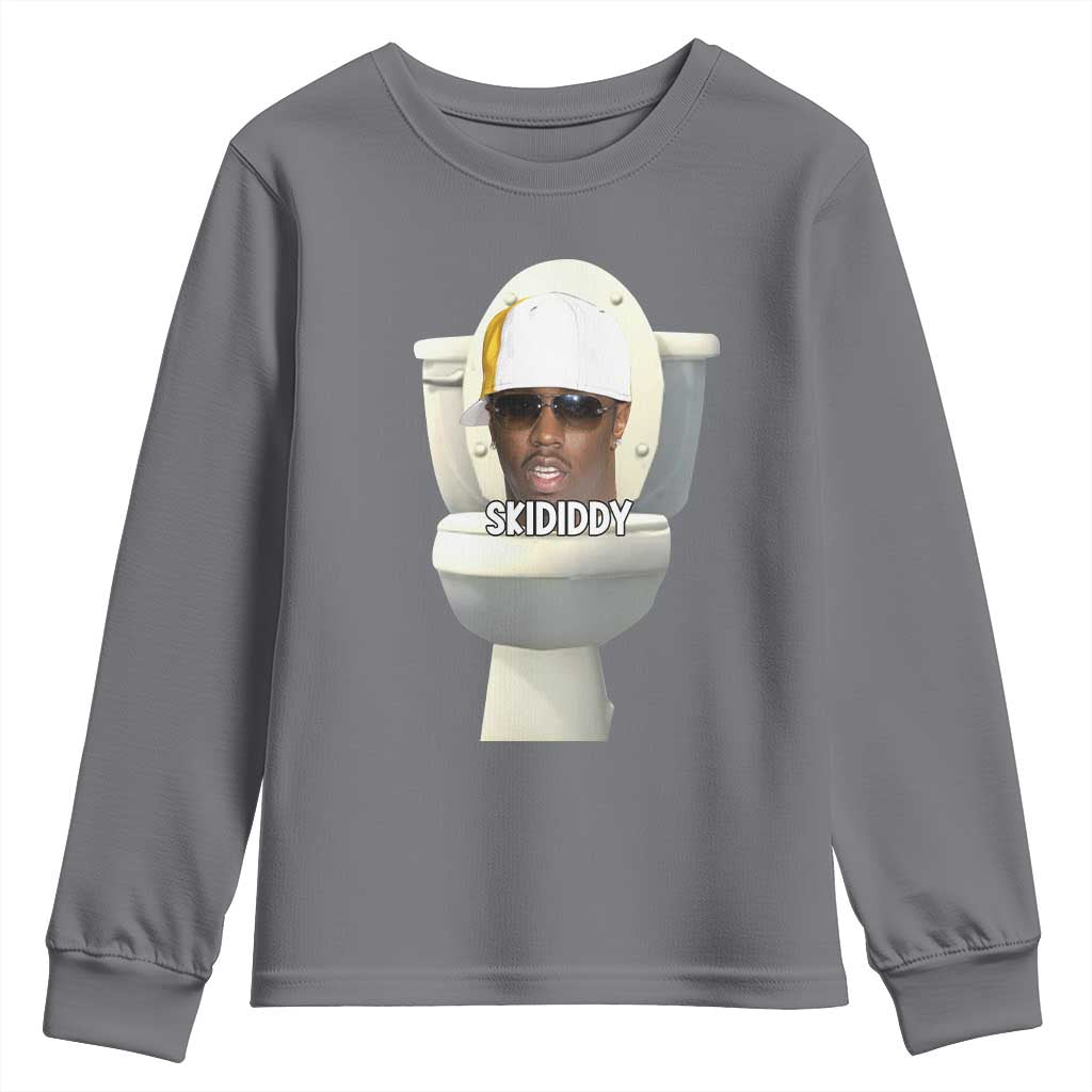 Funny Diddy Youth Sweatshirt Diddy Skibidi Toilet Meme - Wonder Print Shop