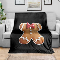Gingerbread Man Throw Blanket Christmas Cookie Costume - Wonder Print Shop