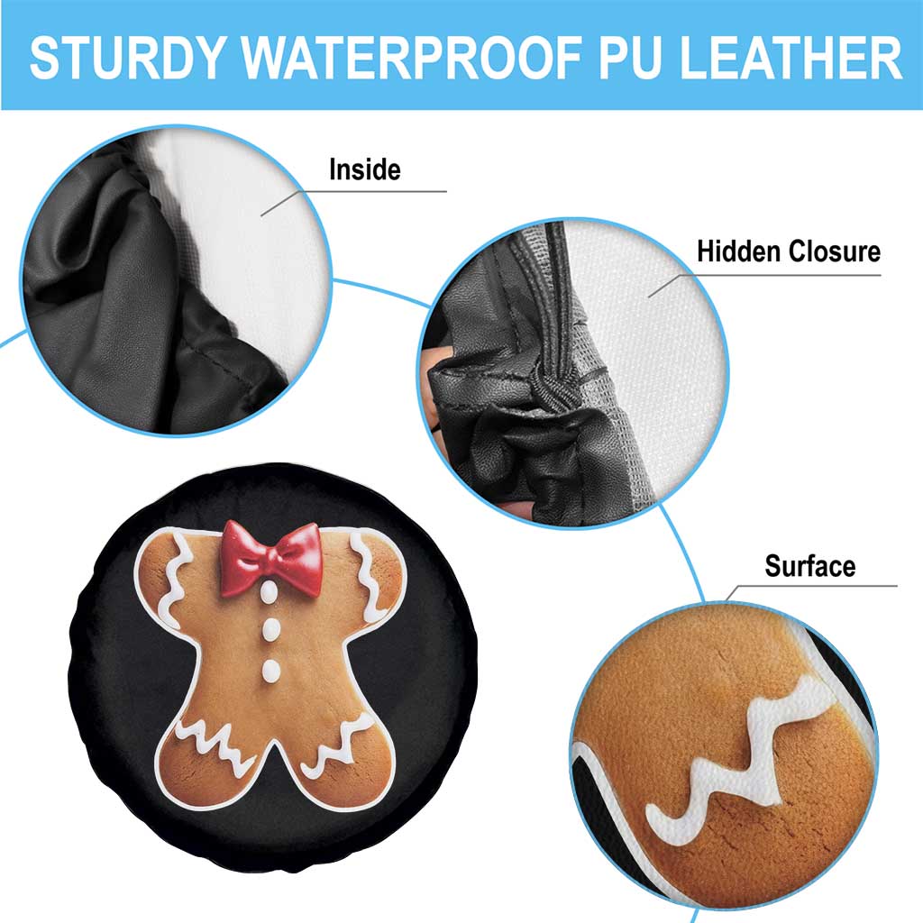 Gingerbread Man Spare Tire Cover Christmas Cookie Costume - Wonder Print Shop