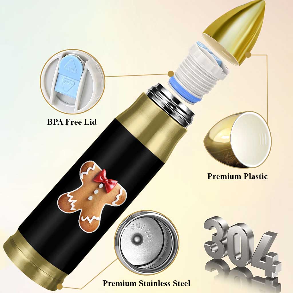 Gingerbread Man Bullet Tumbler Christmas Cookie Costume - Wonder Print Shop