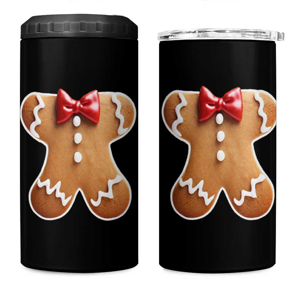 Gingerbread Man 4 in 1 Can Cooler Tumbler Christmas Cookie Costume - Wonder Print Shop