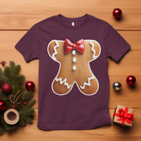 Gingerbread Man T Shirt Christmas Cookie Costume - Wonder Print Shop