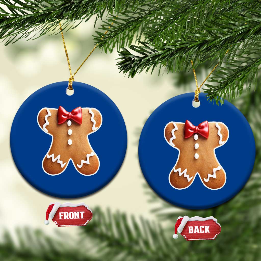 Gingerbread Man Ceramic Ornament Christmas Cookie Costume - Wonder Print Shop