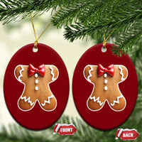 Gingerbread Man Ceramic Ornament Christmas Cookie Costume - Wonder Print Shop