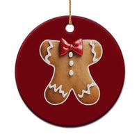 Gingerbread Man Ceramic Ornament Christmas Cookie Costume - Wonder Print Shop