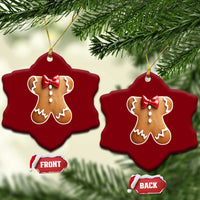 Gingerbread Man Ceramic Ornament Christmas Cookie Costume - Wonder Print Shop