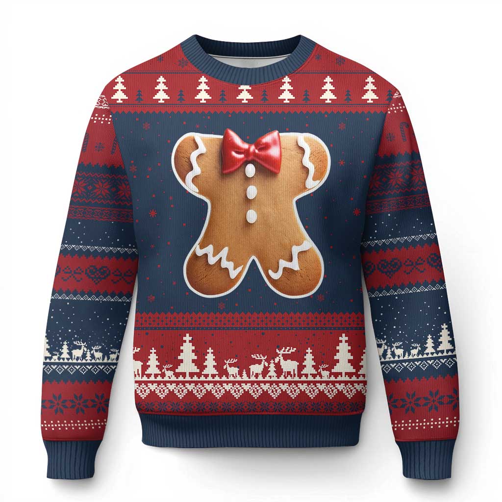 Gingerbread Man Ugly Christmas Sweater Xmas Cookie Costume - Wonder Print Shop