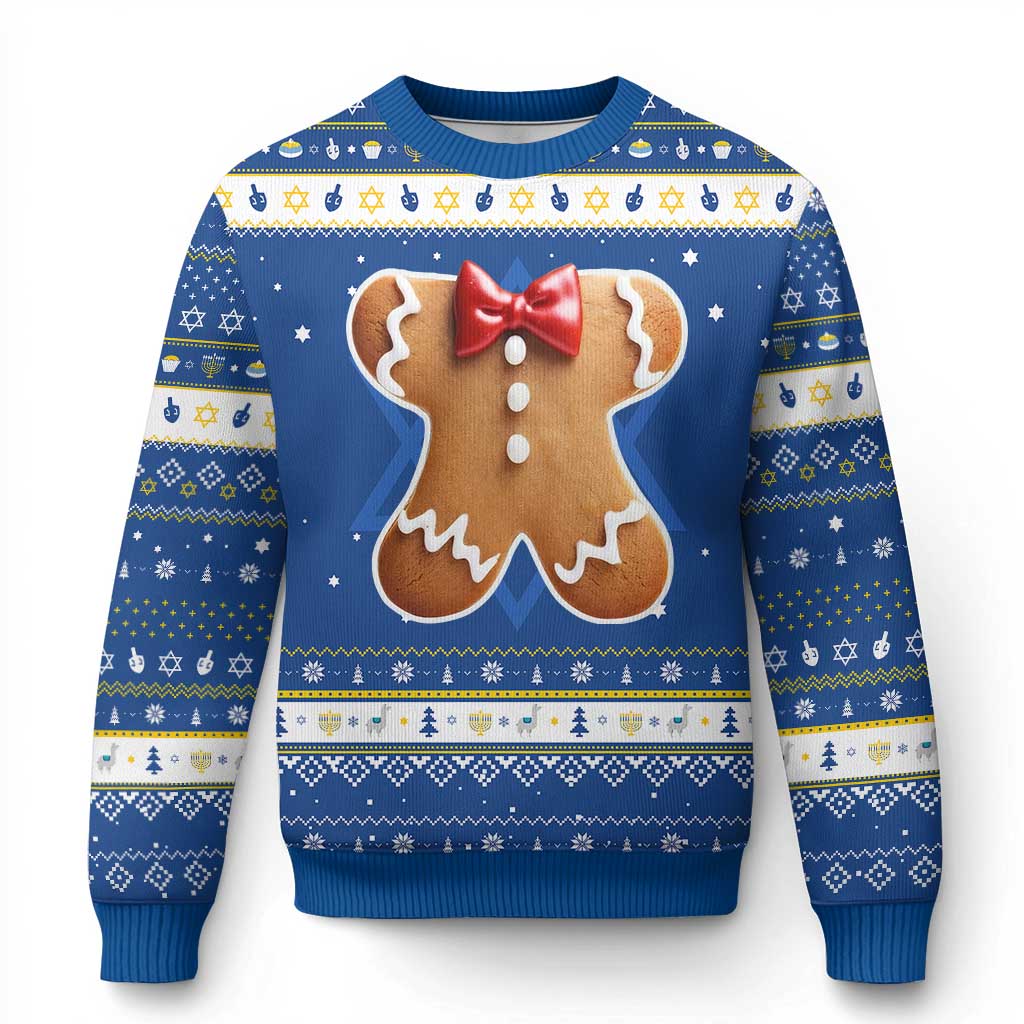 Gingerbread Man Hanukkah Ugly Sweater Christmas Cookie Costume - Wonder Print Shop