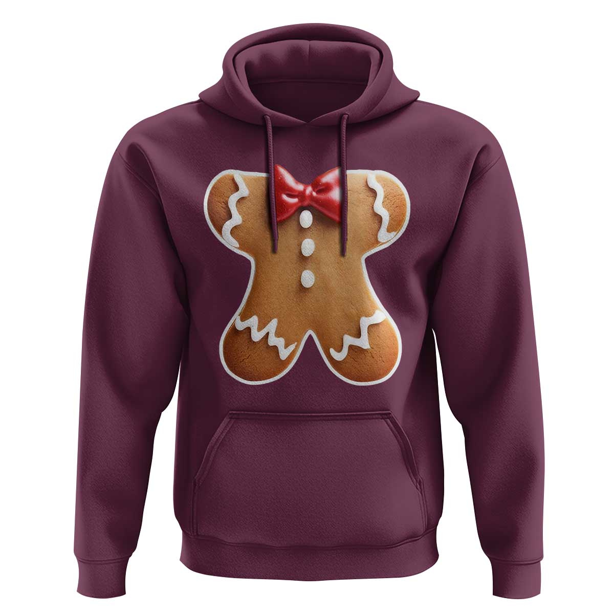Gingerbread Man Hoodie Christmas Cookie Costume - Wonder Print Shop