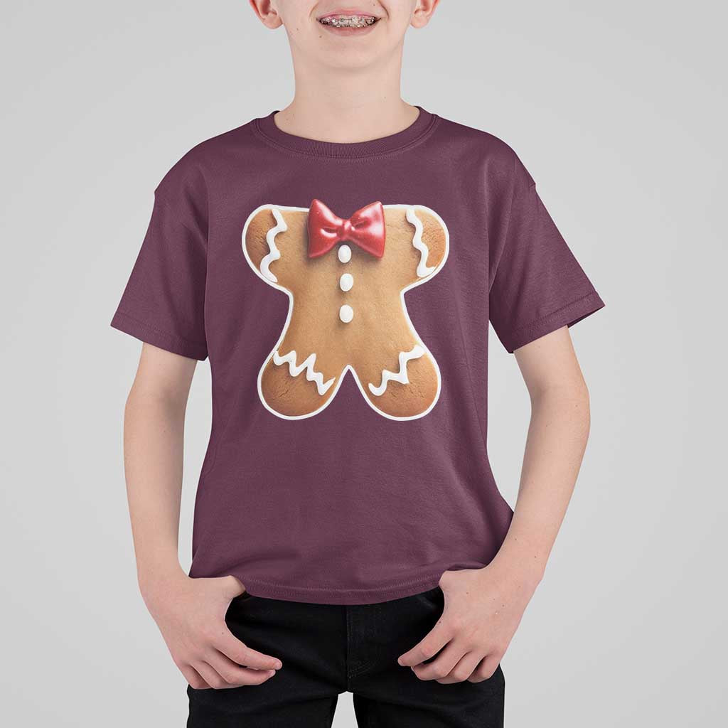 Gingerbread Man T Shirt For Kid Christmas Cookie Costume - Wonder Print Shop