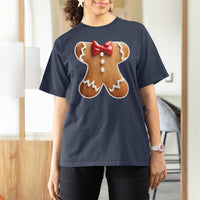 Gingerbread Man T Shirt For Women Christmas Cookie Costume - Wonder Print Shop
