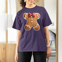 Gingerbread Man T Shirt For Women Christmas Cookie Costume - Wonder Print Shop