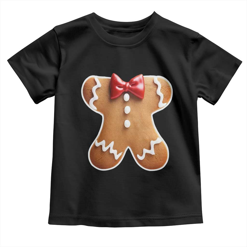 Gingerbread Man Toddler T Shirt Christmas Cookie Costume - Wonder Print Shop