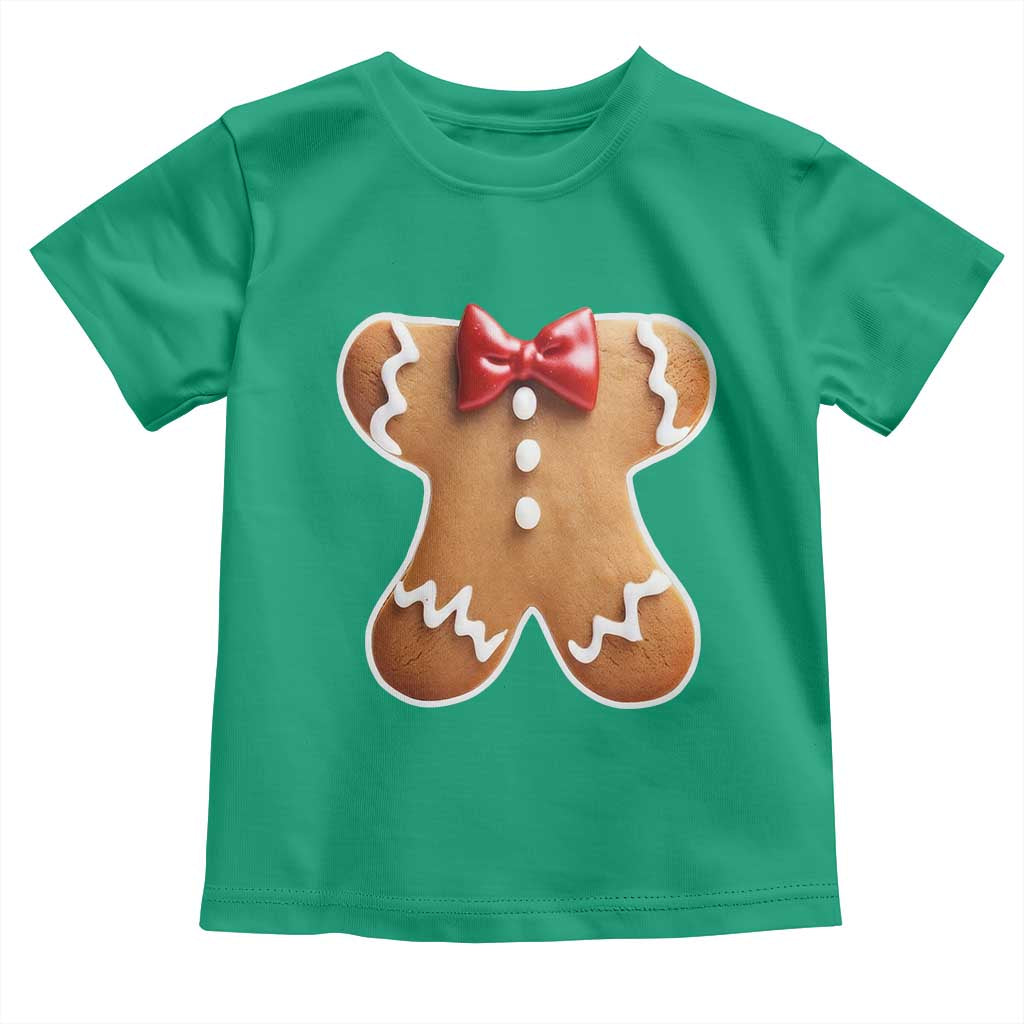 Gingerbread Man Toddler T Shirt Christmas Cookie Costume - Wonder Print Shop