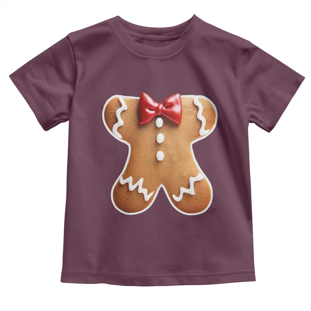 Gingerbread Man Toddler T Shirt Christmas Cookie Costume - Wonder Print Shop