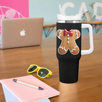 Gingerbread Man Tumbler With Handle Christmas Cookie Costume - Wonder Print Shop