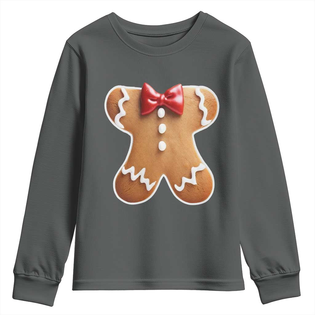Gingerbread Man Youth Sweatshirt Christmas Cookie Costume - Wonder Print Shop